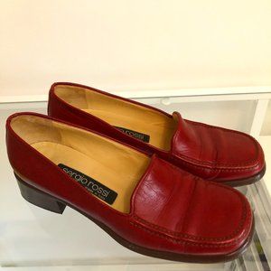 Sergio Rossi Red Loafer Size 37 Made in Italy